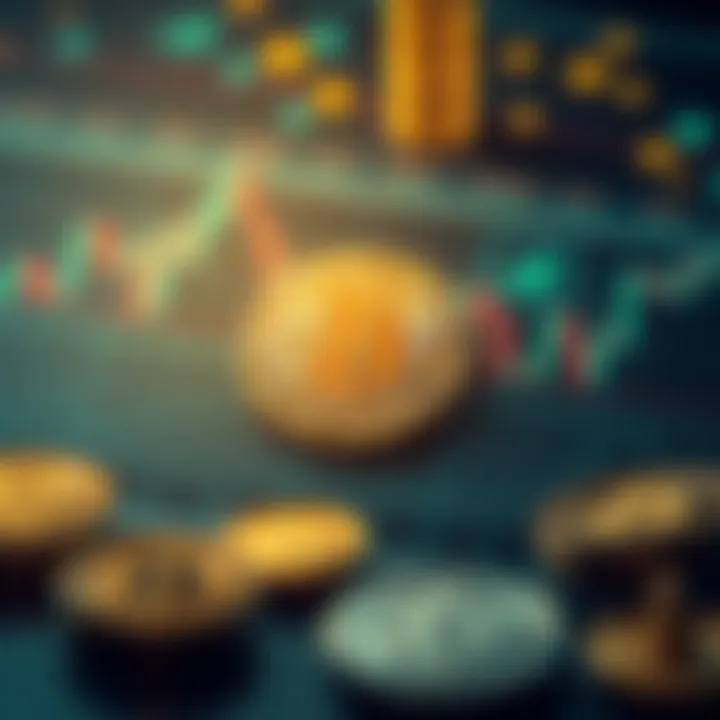 Trading Patterns in Cryptocurrency Graph illustrating the trading patterns of different coins