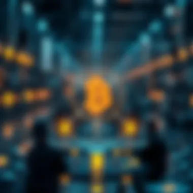 Blockchain Technology in Crypto Cash Transactions Diagram illustrating blockchain technology in crypto cash transactions