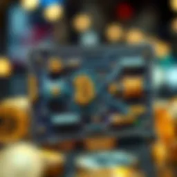 A detailed graphical representation of crypto linked card mechanics