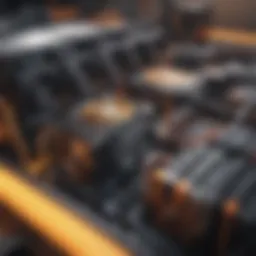 Visual representation of cryptocurrency mining hardware and setup