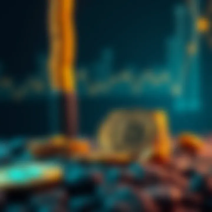 Navigating Risks in Cryptocurrency Staking Illustration showcasing risks associated with staking