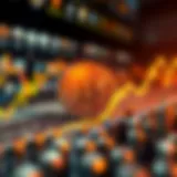 Graphic illustrating cryptocurrency price dynamics