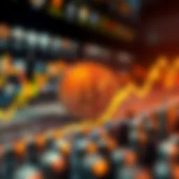 Graphic illustrating cryptocurrency price dynamics