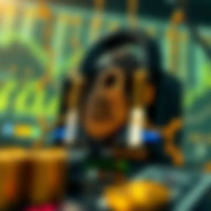 Security Measures in Digital Crypto Exchanges Illustration showcasing security measures in digital crypto exchanges