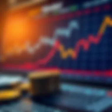 Chart illustrating market trends affecting the dollar and rupee interaction