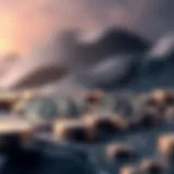 Concept of mintable crypto represented as digital tokens