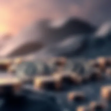 Concept of mintable crypto represented as digital tokens