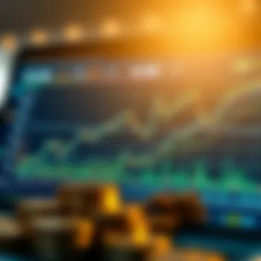 Comparison chart of spot and futures prices in crypto trading