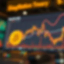 A graph depicting stagflation trends and cryptocurrency market responses