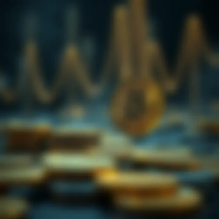 Graphical representation of passive income generation through staking