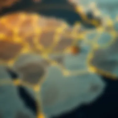 A map showcasing regions where the dinar has been used