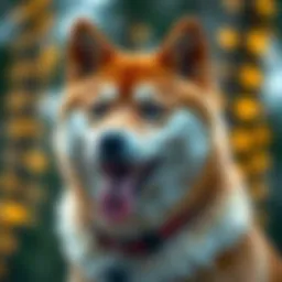 A Shiba Inu dog symbolizing the cryptocurrency
