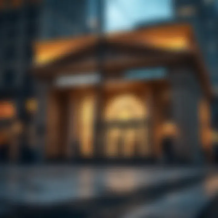 The Intersection of Banking and Crypto Artistic interpretation of the intersection between Chase Bank and Coinbase in the finance sector.