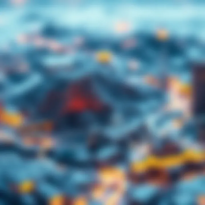 Navigating Regulatory Challenges Visual depiction of regulatory landscapes affecting banking and cryptocurrency.