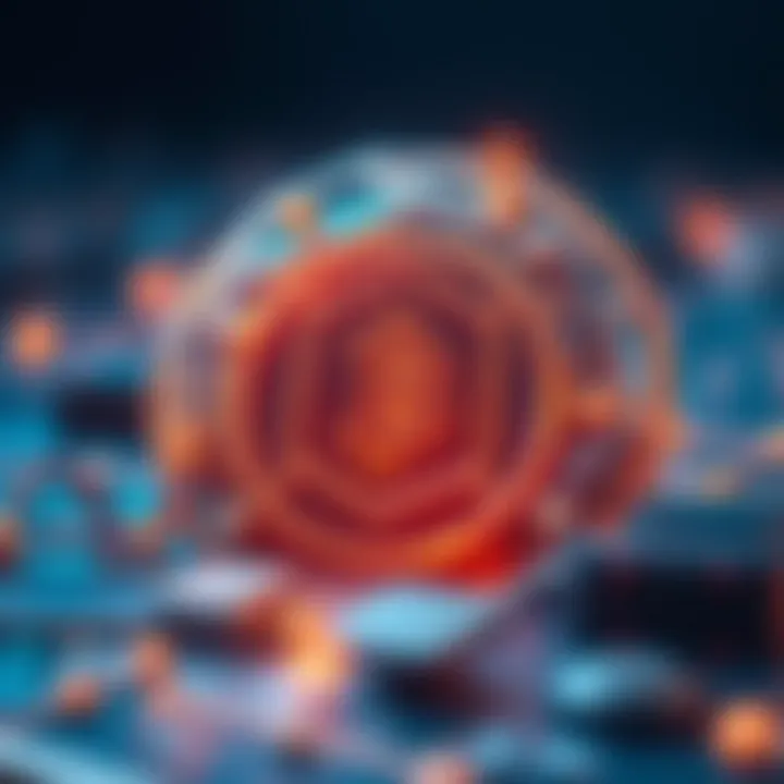 Blockchain Technology Concept Conceptual illustration of blockchain technology