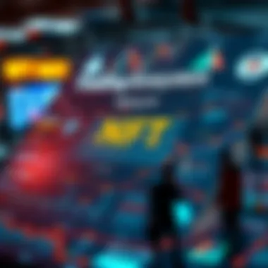 NFT Trading Ecosystem Infographic Infographic detailing the NFT trading ecosystem